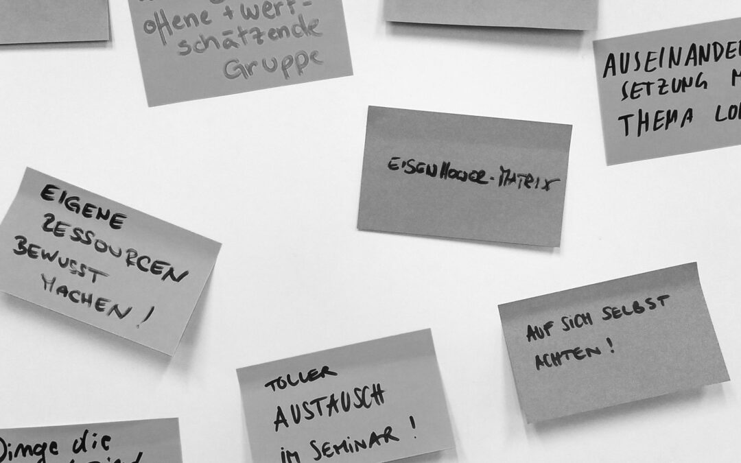Gruppenarbeit Worskhop Post.it